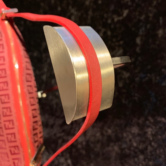 Authentic Fendi Monogram Bag Deep Red Semitracolla - Picture 5 of 8